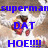 A pixelated image with blue text overlays on a blurred background showing a character with red eyes and white hair.