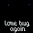 repeated text phrases in varying colors and styles on a black background, with some letters partially obscured or distorted