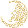 crescent-shaped figures with multicolored pixel patterns, each figure in a different pose against a gray background