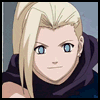 nine anime-style character portraits with blonde hair and blue eyes, showing varied facial expressions and hand gestures against a gray background