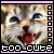 A 4x4 contact sheet of a cat's face animation with
