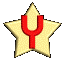 A star-shaped icon with a red tuning fork symbol rotates through multiple angles against a gray background.