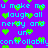 Pixelated text repeats 'u make me laugh all nerdy and un-controllably' on purple background with green heart symbols.