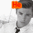 A four- shows a person in a white shirt and black tie with orange text overlays reading "He," "is...," and "HAWT!!!!"