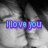 A black-and-white photo of two people kissing with cyan text reading "I love you" in the top-left, "forever" in the top-right, and "& always" in the bottom-left.