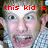 A pixelated image of a person in a checkered shirt with red text overlays reading 'this kid is so damn...' and 'GANGSTAAA!' across different sections.