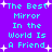 A static image with a purple background displays repeated cyan text reading "The Best Mirror In the World Is A Friend" surrounded by white star shapes.