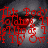 A pixelated image of a person's face with red text overlays, showing variations in text content across frames.