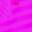 A static image with a pink striped background and four red 'hi' texts positioned at the corners.