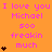 A static image with orange background displaying repeated pink text "I love you Michael so freakin much" and black heart symbols in a pattern