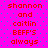 A static image with a bright pink background and cyan dots, displaying repeated red text in a pixelated font.