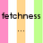 Pixelated text on a striped background with pink, white, orange, and green vertical stripes.