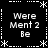 Black background with white pixelated text and decorative borders arranged in a four-quadrant pattern