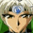 A 48x48 pixel buddy icon featuring a close-up of an anime character with white hair and a blue forehead symbol, paired with text reading "Anime IM" on the right side against a black background.