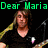 Green pixelated text reads 'Dear Maria' and 'Count Me In<3' over a dark background with three figures in low-resolution animation.
