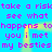 A static image with bright cyan background and repeating purple text, featuring a yellow rectangular frame overlay.