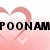Pink heart outline with white fill and subtle swirls on pink gradient background, partially obscured by black text.