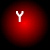 A 4x4 contact sheet of red circular animated frames showing progressive text changes from 'Y' to 'YO MaM' and back, with a gray transparency background at the bottom.
