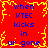 A 4-frame animated contact sheet showing a red background with blue text and yellow pixelated border, repeating the phrase "when VTEC kicks in ur gone" across four identical frames.