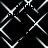 Black background with white geometric lines forming interconnected diamond shapes in a repeating pattern.