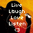 Pixelated image of a figure with dark hair against an orange-yellow gradient background, displaying stacked text and a heart symbol.