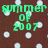 Brown background with white polka dots and green pixelated text reading 'summer of 2007', 'memory and charm', and 'i love charm' in three sections.