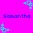 Pixelated cyan geometric shapes and blue text on a bright pink background, with repeated patterns of squares and dots in four corners.