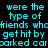 A static digital image displays repeated cyan text on a black background, with partial white overlays obscuring portions of the text.