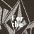 Pixelated grayscale image with geometric patterns and white text reading "For the LOVE of Skating" arranged across the frame.
