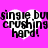 Pixelated text "single_bu crushing hard!" inside white heart shapes on a bright pink background, with visible pixelation and repetition.