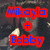 Two side-by-side show a person with long dark hair holding a microphone, overlaid with text reading "Mikayla + Bobby" in red and blue lettering