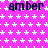 A static image with a bright pink background covered in white star patterns and repeated dark blue text reading 'amber' across the top, middle, and bottom sections.