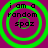 Four identical green concentric circles on magenta background with black text reading 'i am a random spaz' in pixelated font.