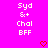 A bright pink background displays two identical vertical text blocks with white pixelated letters and a red heart symbol at the bottom center.