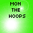 Green background with pixelated text 'MON THE HOOPS' and shifting white light effects across four