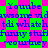 Pixelated text repeats across a green and pink checkered background with blue lettering.