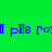 Blue pixelated text repeats across a green gradient background with subtle animation changes.