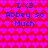 Pixelated icon with red background of purple hearts, blue text reading "I <3 Abbey so Much" repeated twice horizontally.