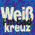 Blue background with 'Weiß kreuz' text and four anime-style character portraits on red backgrounds.