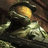 Pixelated image of a character in green armor with a yellow visor, next to text reading "FREAS23 - HALO 3: FINISH THE FIGHT" on a black background.