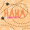 Pixelated orange background with black dashed lines and two black asterisks, featuring large orange 'HAHA' text and smaller pink 'I DON'T GET IT...' text below.