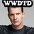 Six show a person in a dark shirt against a gray background with text above each