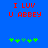 Blue background with red pixelated text 'I LUV U ABBEY' and green four-leaf clover icons, two versions of the same design side-by-side.