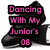 Black high-heeled shoes with pink text overlays on a white background, showing three distinct text configurations across observations.