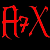 Red A7X logo animation with alternating bright and faded frames on black background