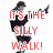 Animated pixel art of a figure in black clothing performing a high kick, with red and blue text overlays changing across frames.