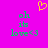A static pixel art image with a bright pink background, featuring green text and a yellow heart symbol.