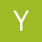 White pixelated letter Y on solid green background with no additional elements or text.