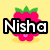Pixelated fruit-themed icon with text overlays on four colored backgrounds, featuring a raspberry, orange, and lemon.