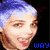 Six pixelated character portraits with varying hair colors and text labels below each, arranged in two of three